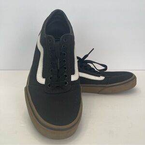 Vans Old Skool‎ Black White Gum Soles Skate Shoes Mens 8 Women’s 9.5